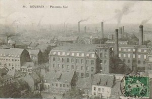 Roubaix, la ville aux 1000 cheminées (image Médiathèque de Roubaix)